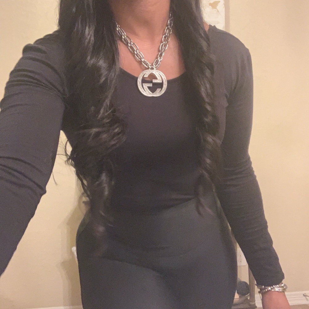 Authentic Gucci Interlocking Large Silver Chain - image 2